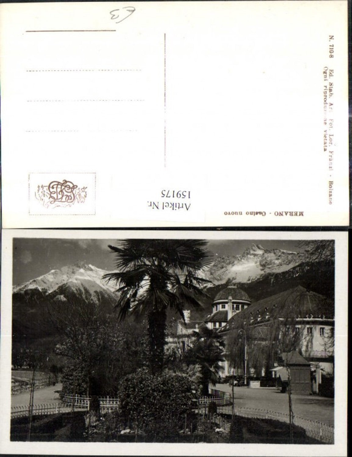 Alte Ansichtskarte – Old Postcard