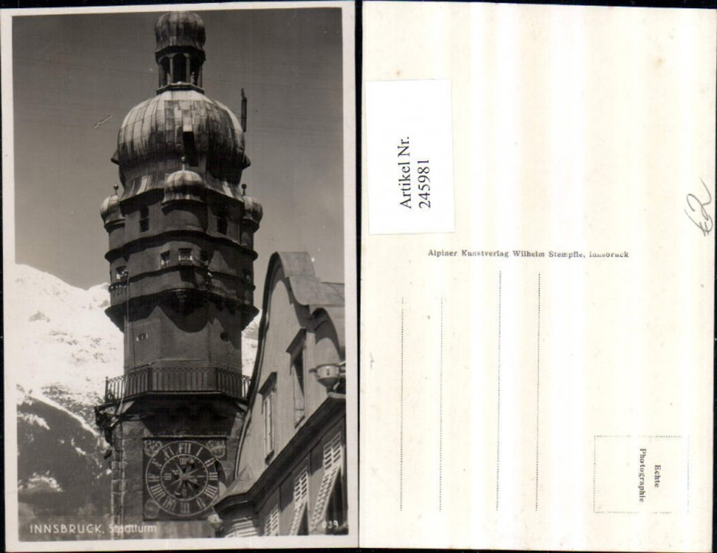 Alte Ansichtskarte – Old Postcard