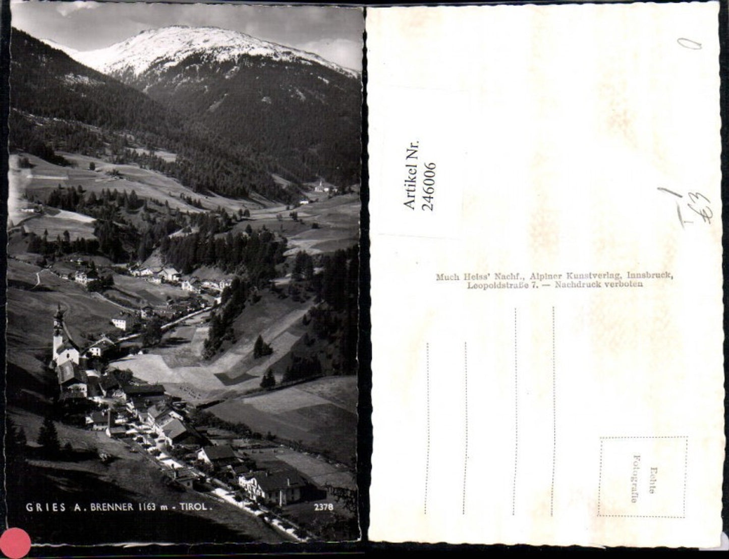 Alte Ansichtskarte – Old Postcard