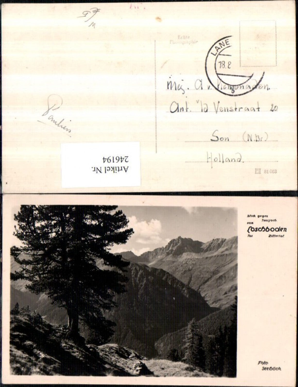 Alte Ansichtskarte – Old Postcard
