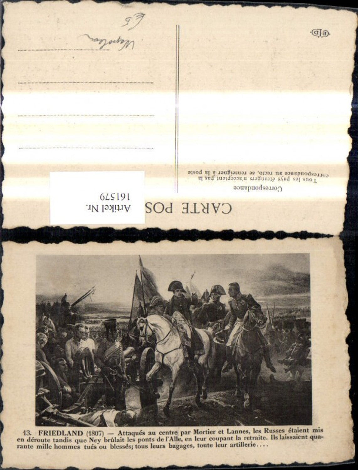 161579,Künstler Napoleon Friedland 1807
