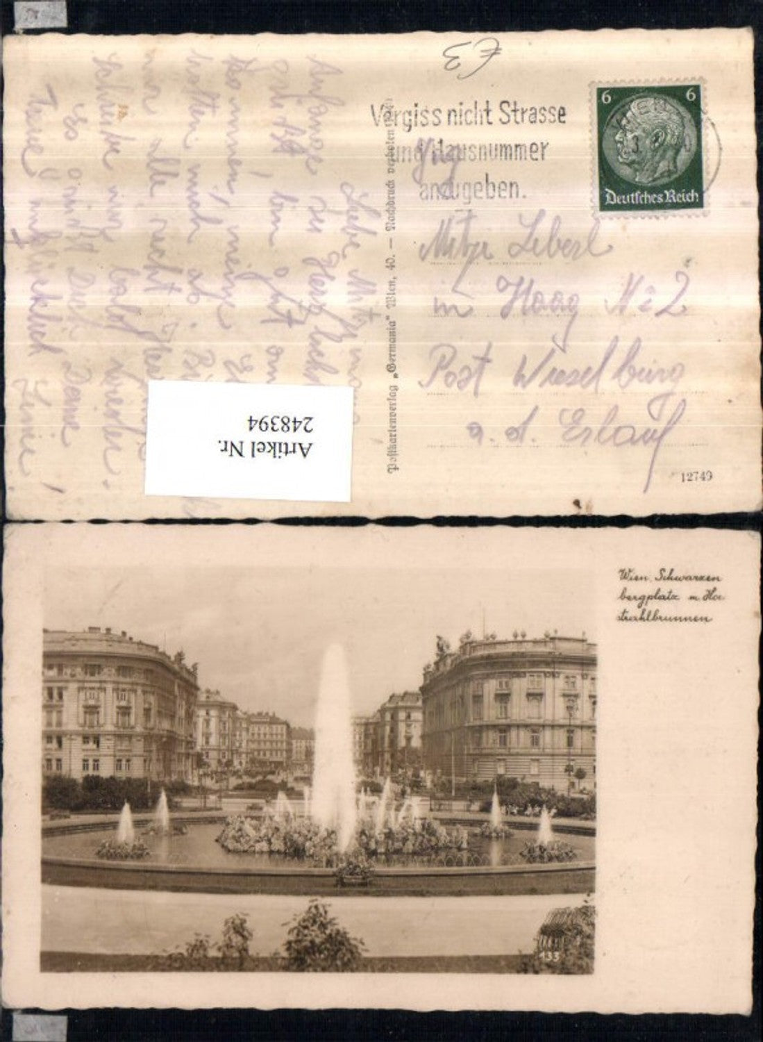 Alte Ansichtskarte – Old Postcard