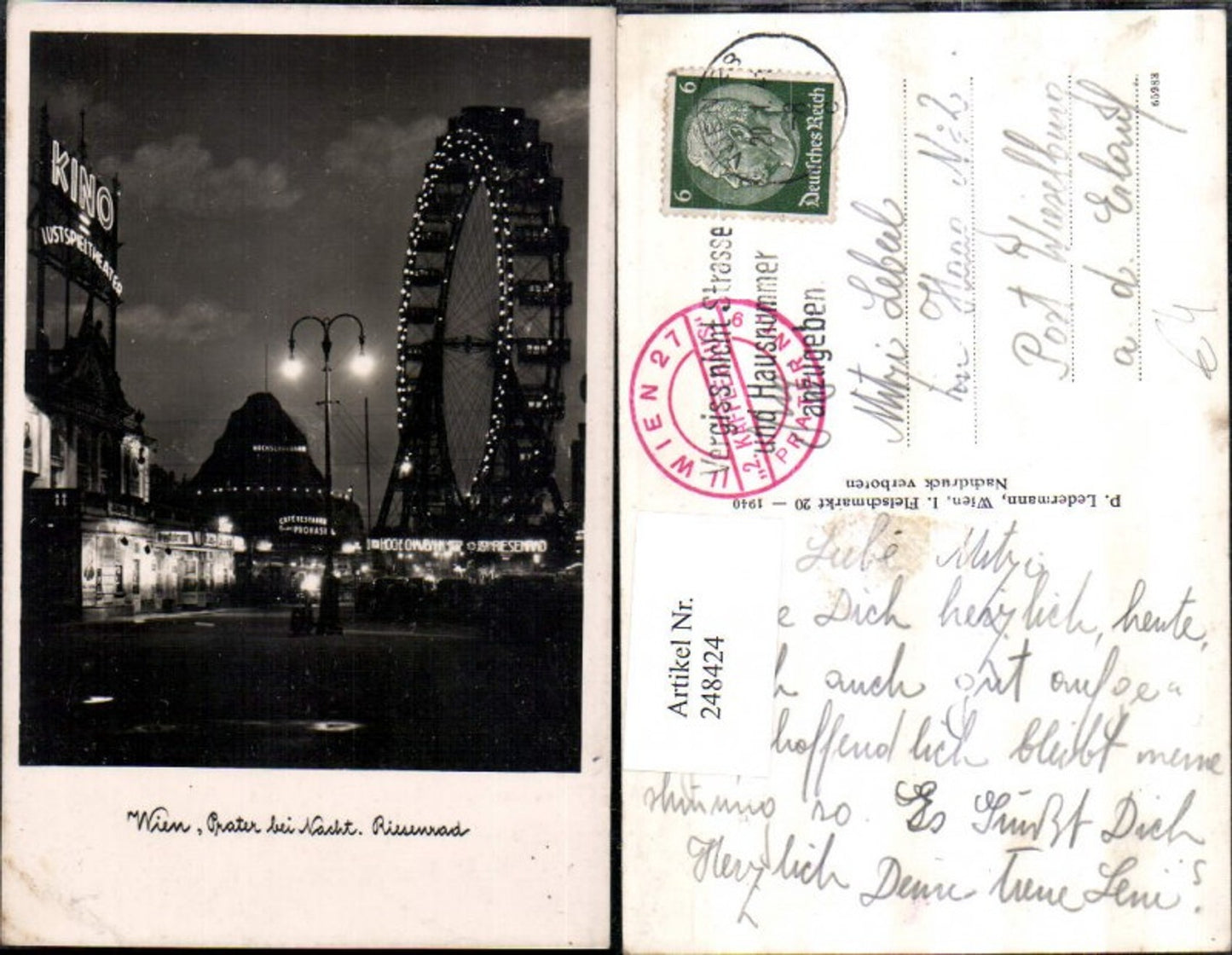 Alte Ansichtskarte – Old Postcard