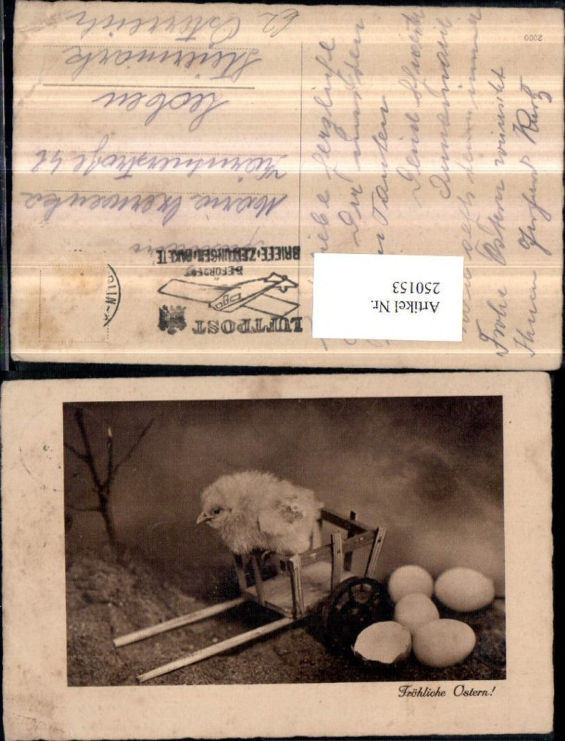 250153, Easter chicks, ladder wagon, eggs