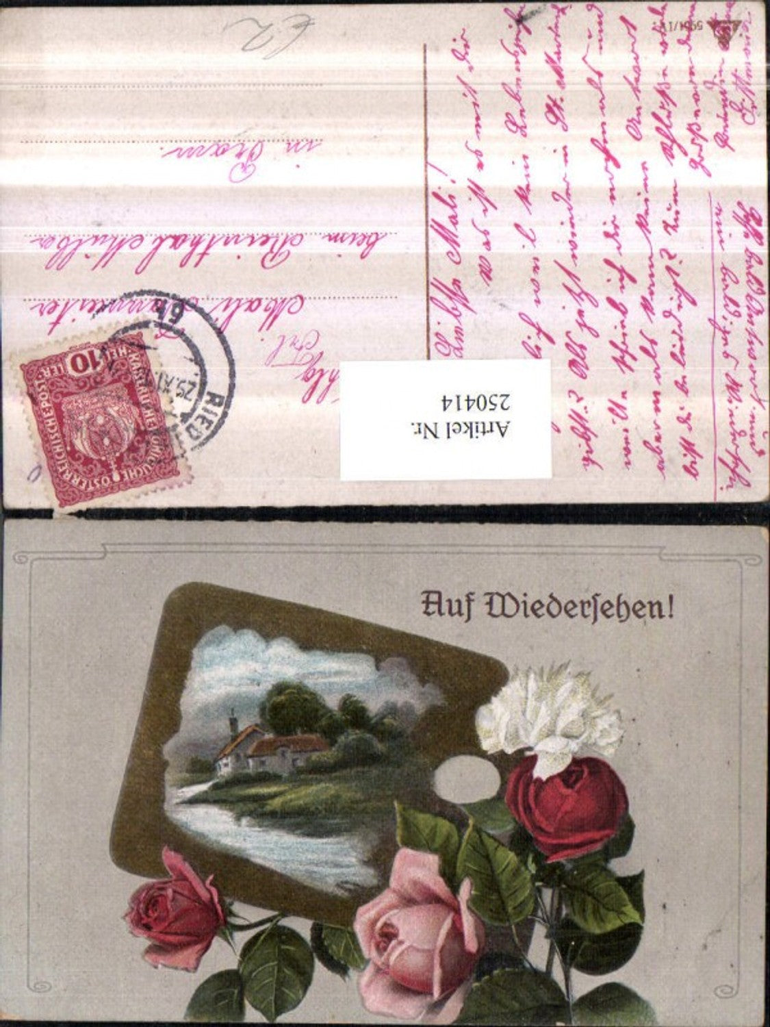250414, Goodbye Landscape Passepartout Roses Rose Blossoms