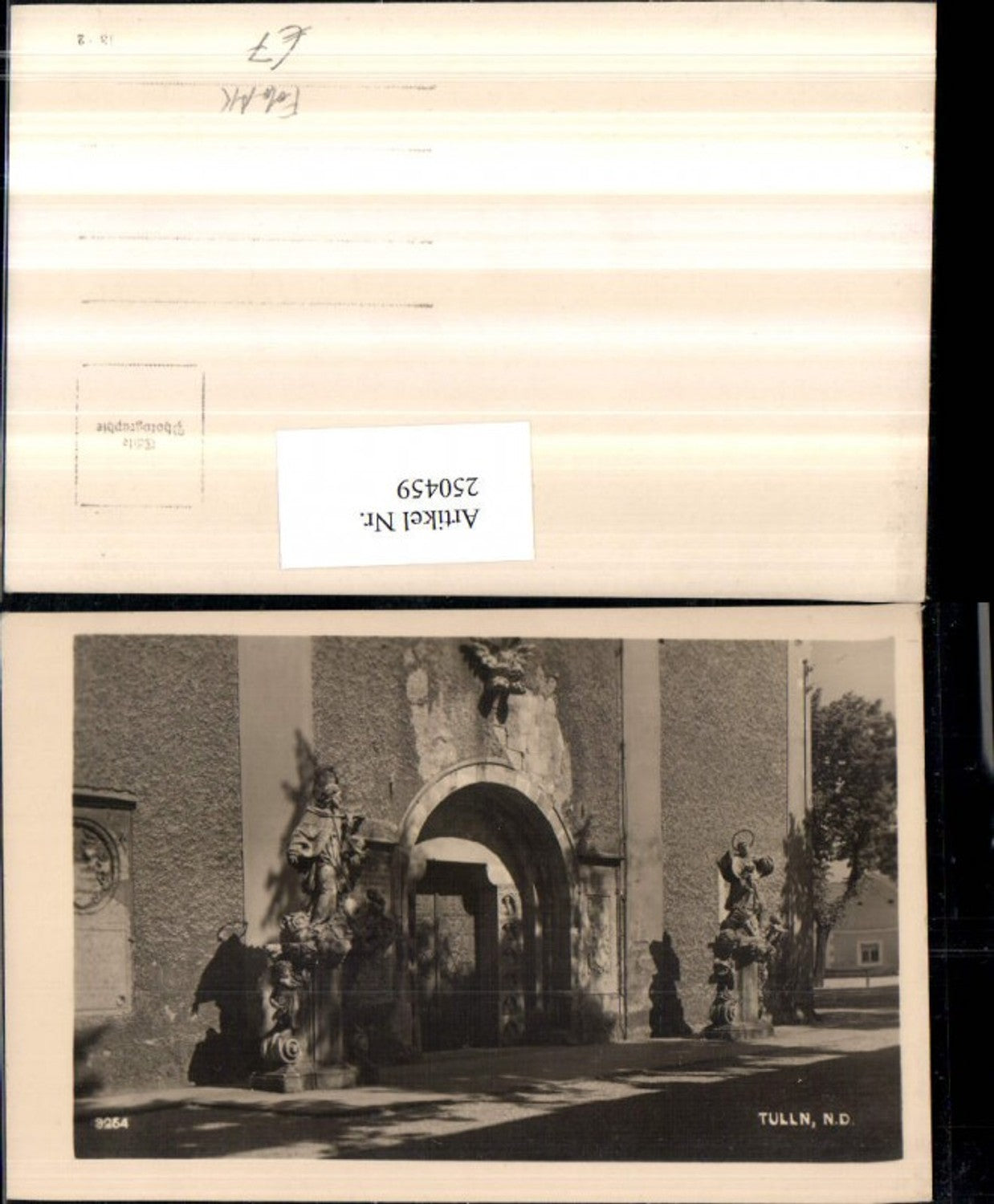 250459,Foto AK Tulln an d. Donau Kirche Portal