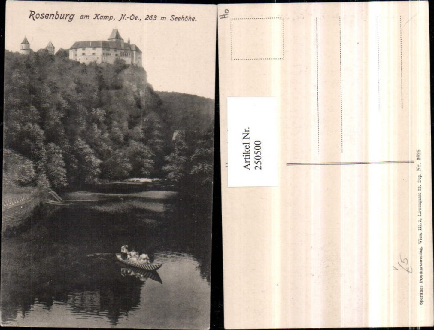 250500,Rosenburg am Kamp Schloss Burg Ruderboot pub Sperling 2625