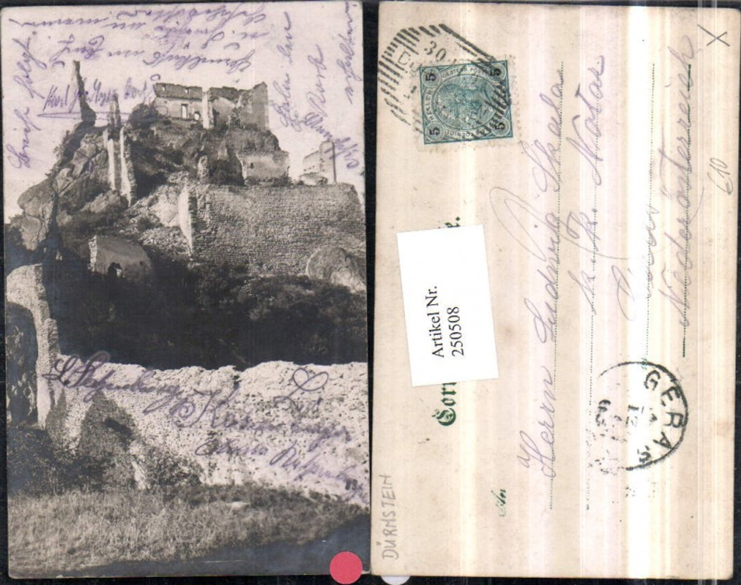 250508,Dürnstein in d. Wachau Burgruine Ruine