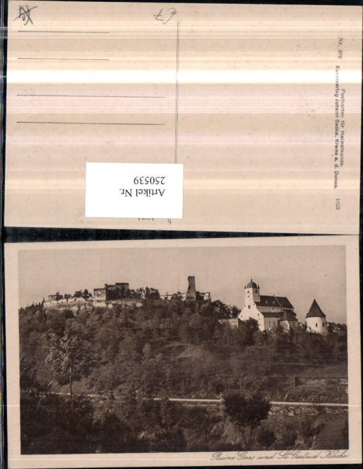 250539,Ruine Gars u. St. Gertrud Kirche