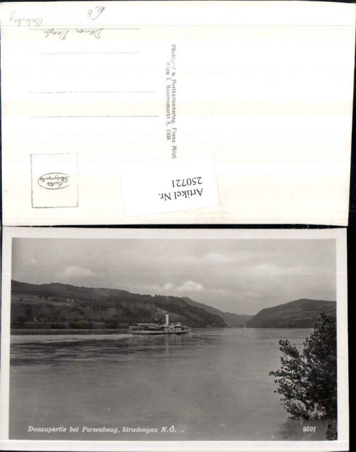 250721, Danube section b. Persenbieg Strudengau steamer Danube Babenberg