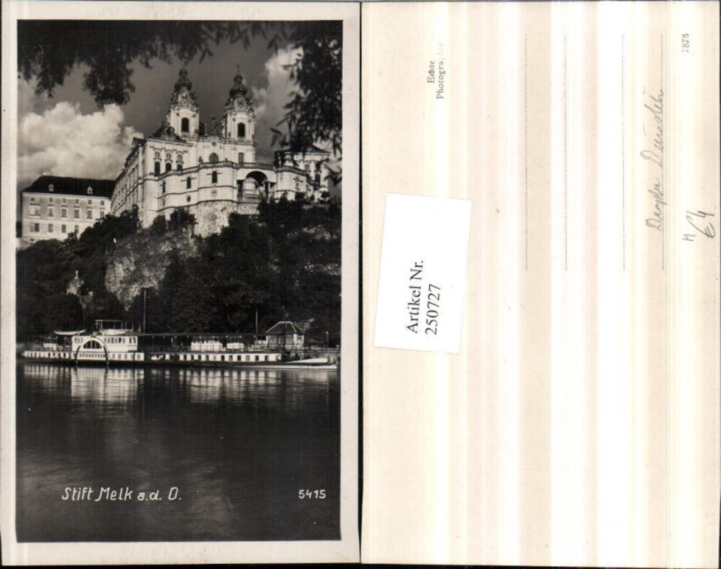 250727, Melk Abbey on the Danube, steamer Dürnstein