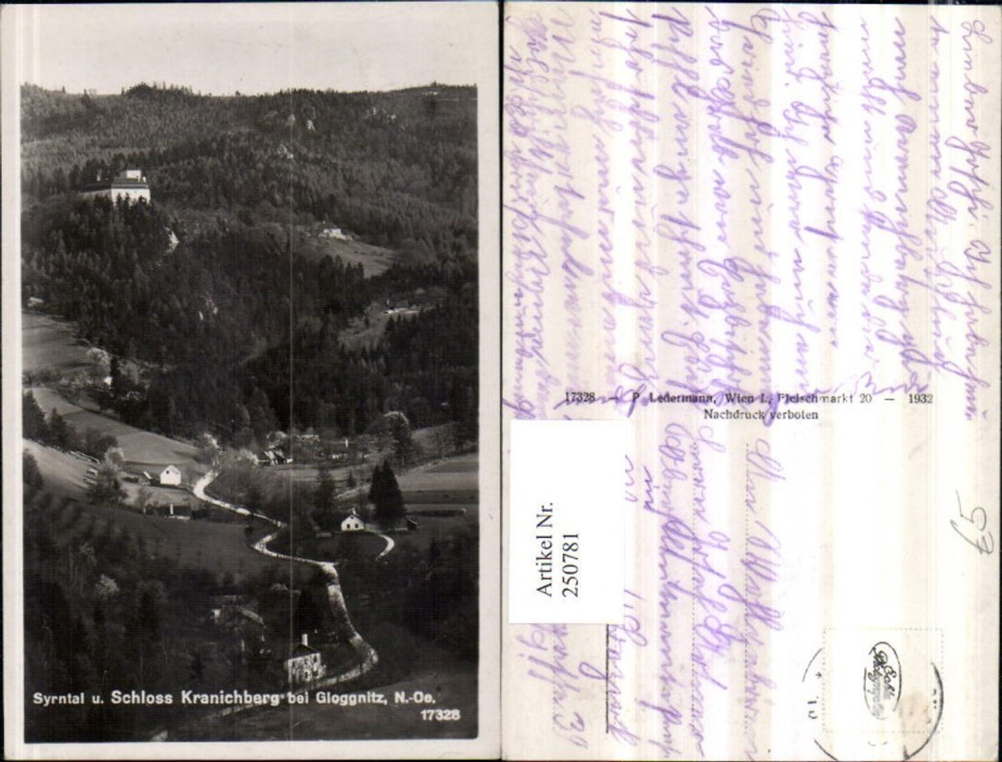 250781,Syrntal u. Schloss Kranichberg b. Gloggnitz