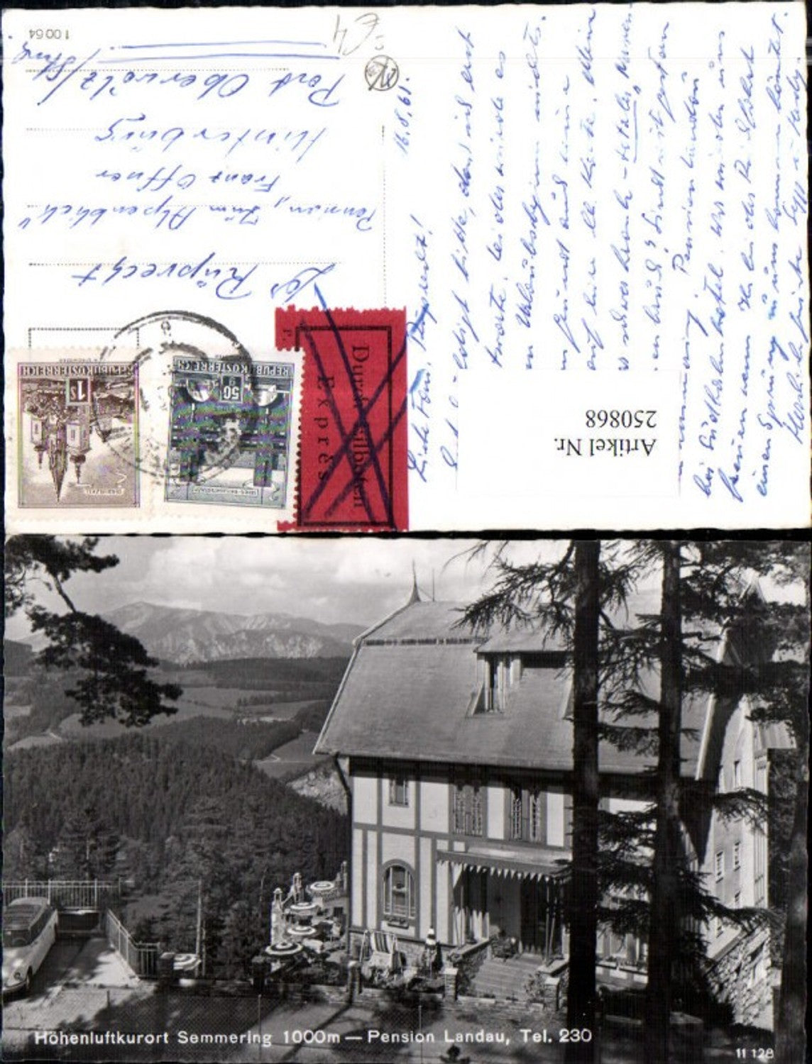 250868,Semmering Pension Landau Express Stempel