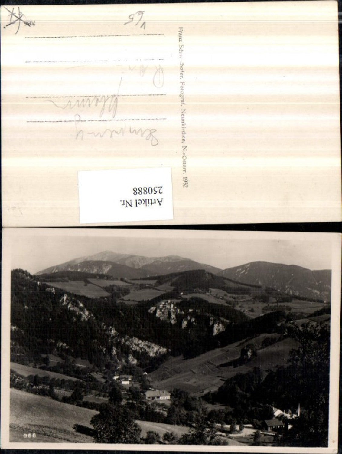 250888,Semmering Klamm geg. Rax pub Franz Schneidhofer 366