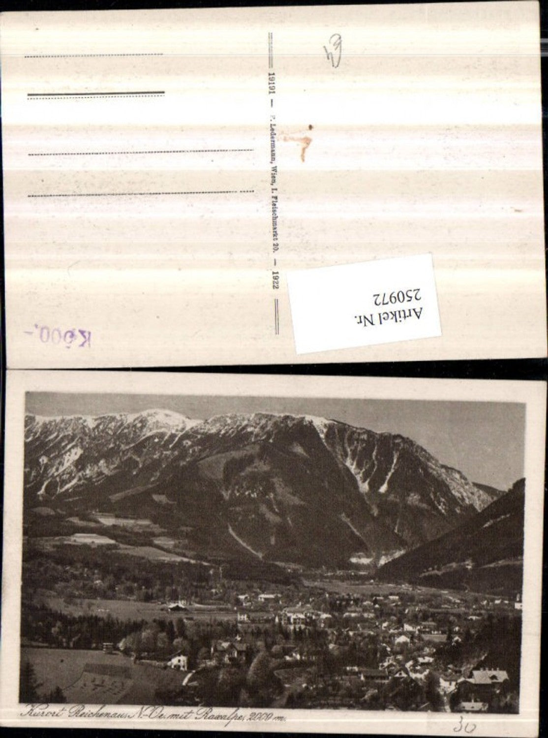 250972,Reichenau an d. Rax Totale m. Raxalpe
