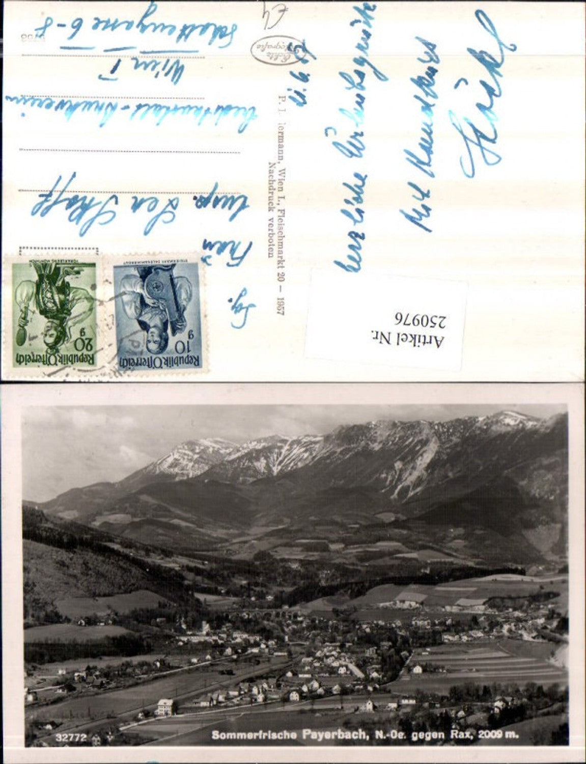 250976,Payerbach Totale geg. Rax