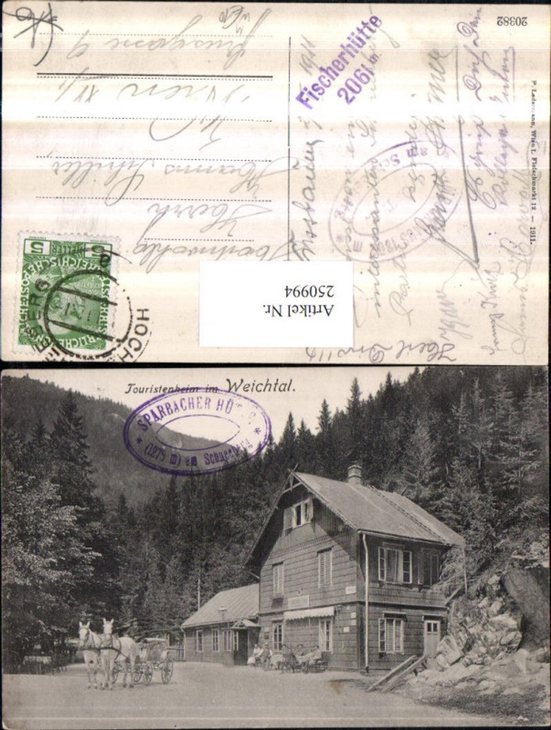 250994,Touristenheim im Weichtal b. Schwarzau im Gebirge Kutsche Pferdekutsche