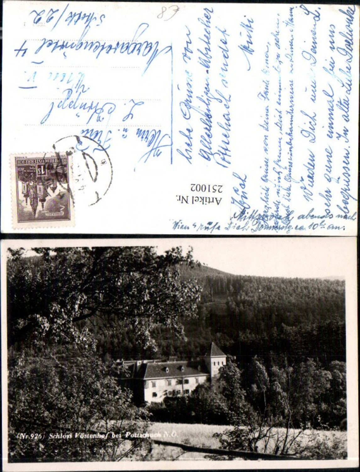 251002,Schloss Vöstenhof b. Pottschach Ternitz