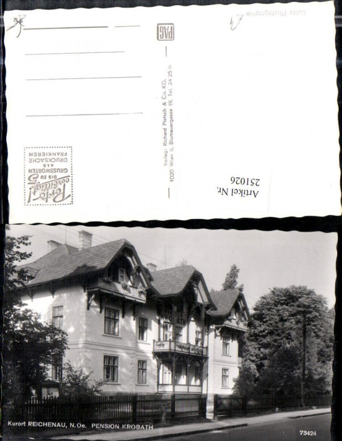 251026,Reichenau an d. Rax Pension Krobath