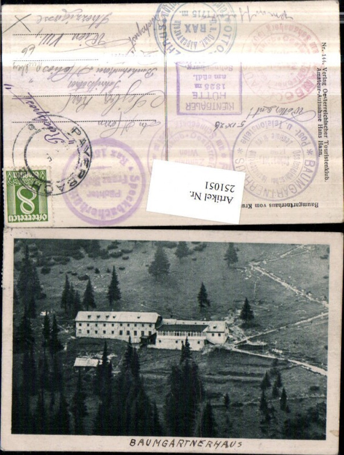 251051,Baumgartnerhaus v. Krummbachstein b. Puchberg