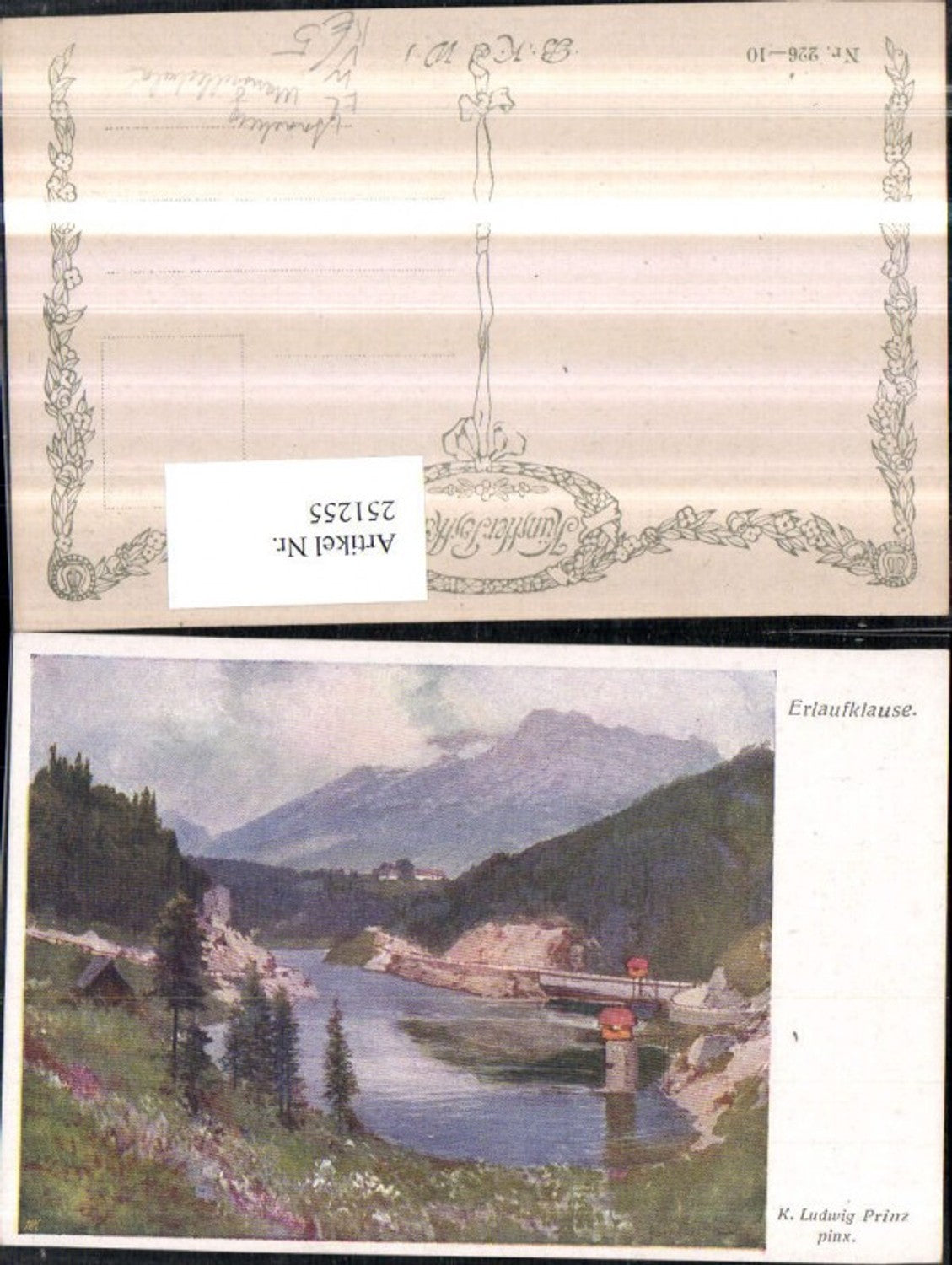 251255,Künstler AK K. Ludwig Prinz Erlaufkaluse Mariazellerbahn b. Annaberg pub Brüder Kohn B.K.W.I. 226/10