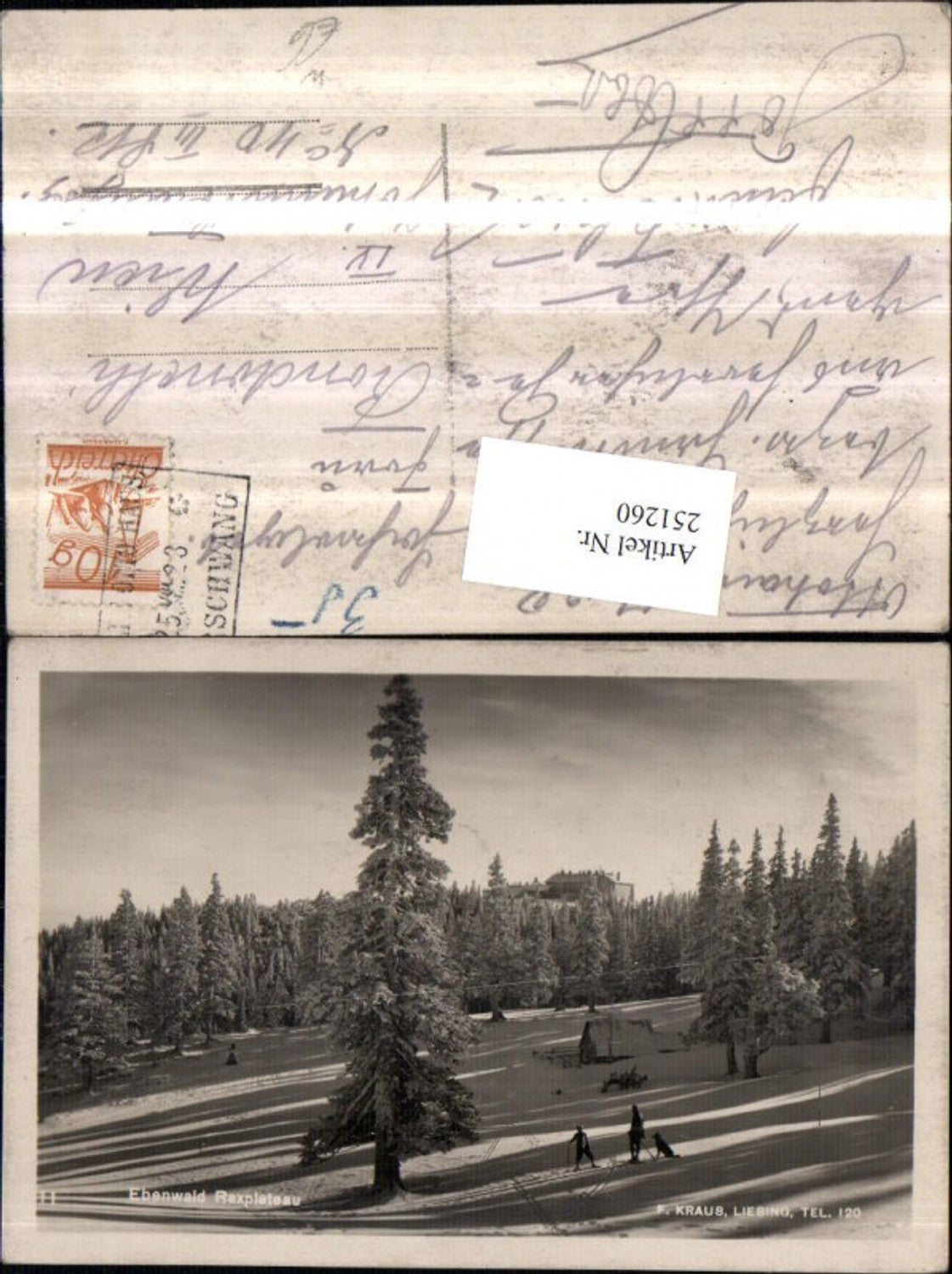 251260,Ebenwald Raxplateau Partie Winterbild b. Kleinzell