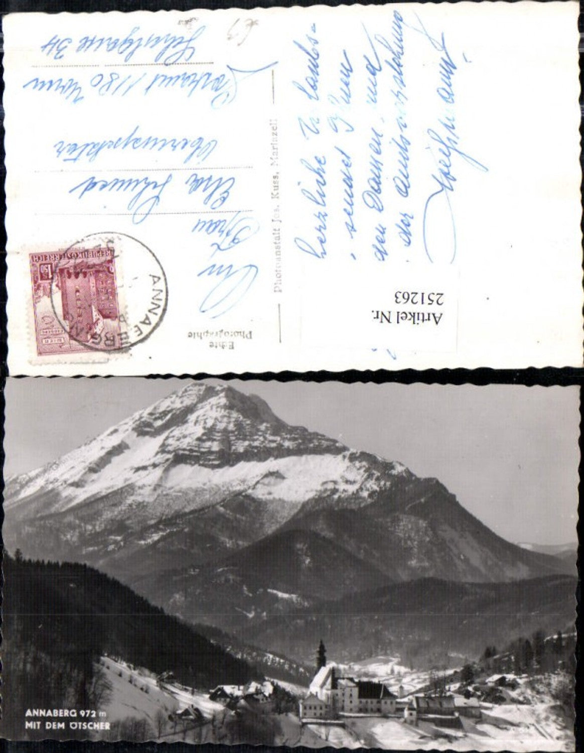 251263,Annaberg Totale m. d. Ötscher Winterbild
