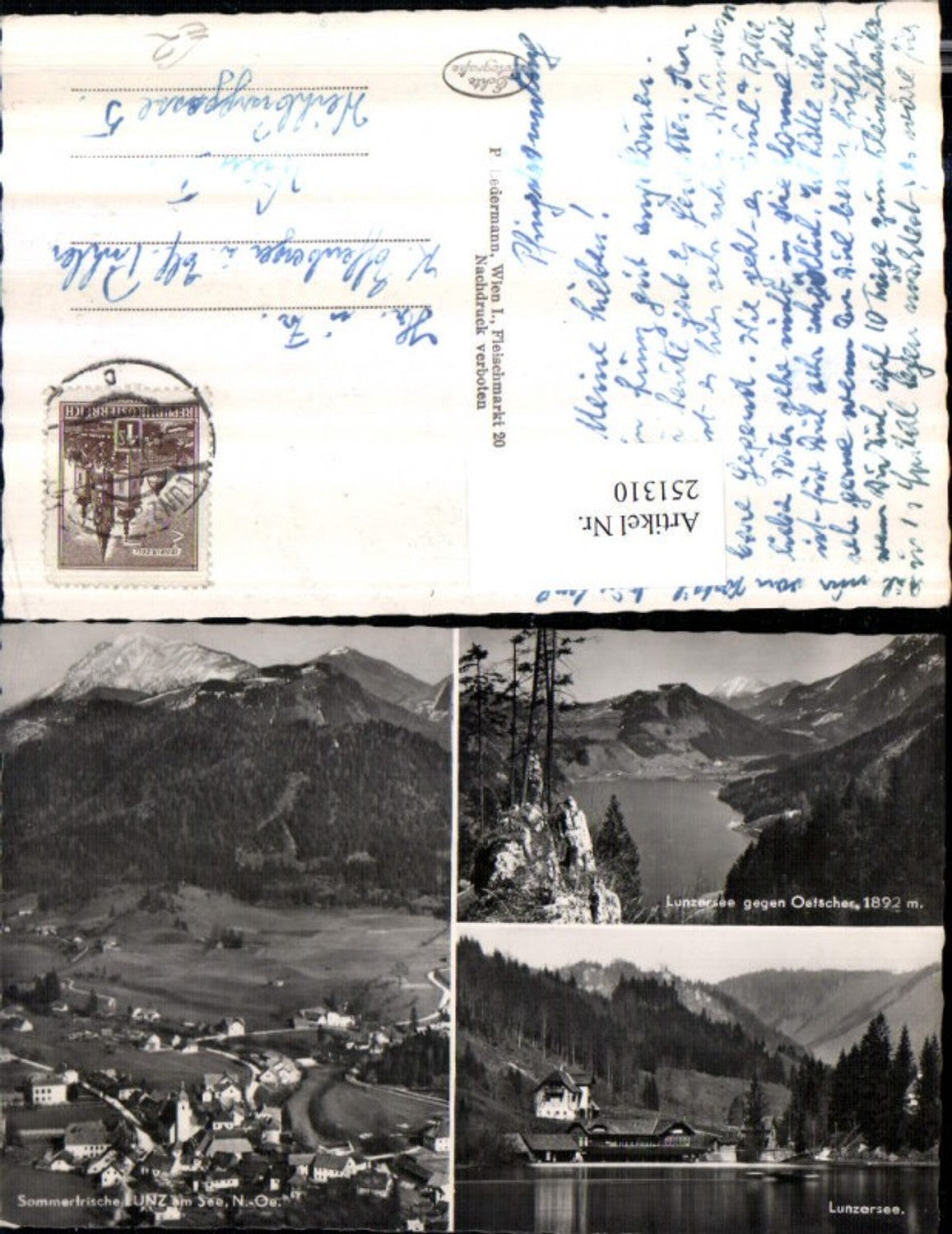 251310,Lunz am See Totale Lunzersee Ötscher Mehrbildkarte