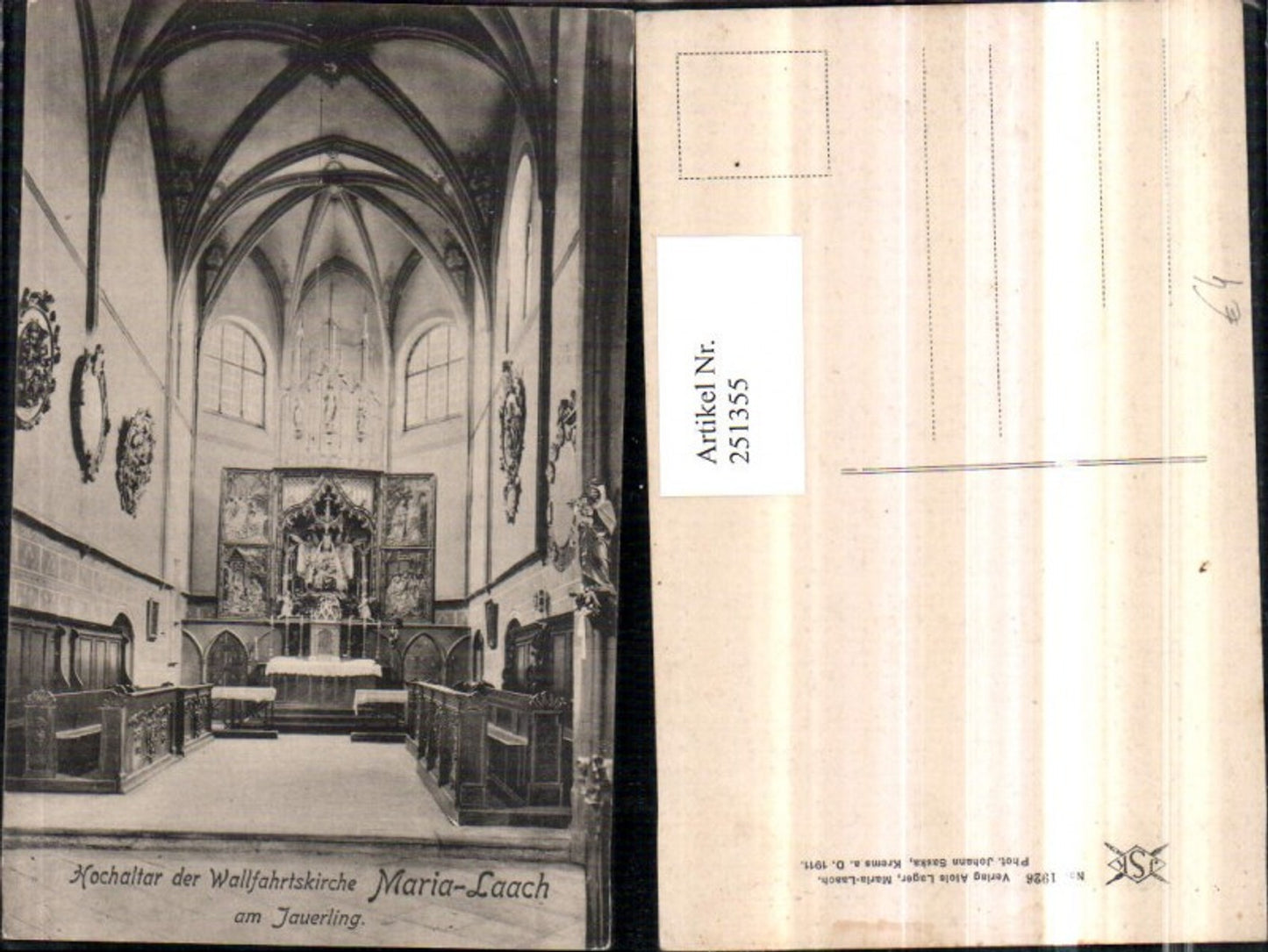 251355,Maria-Laach am Jauerling Wallfahrtskirche Kirche Innenansicht Hochaltar