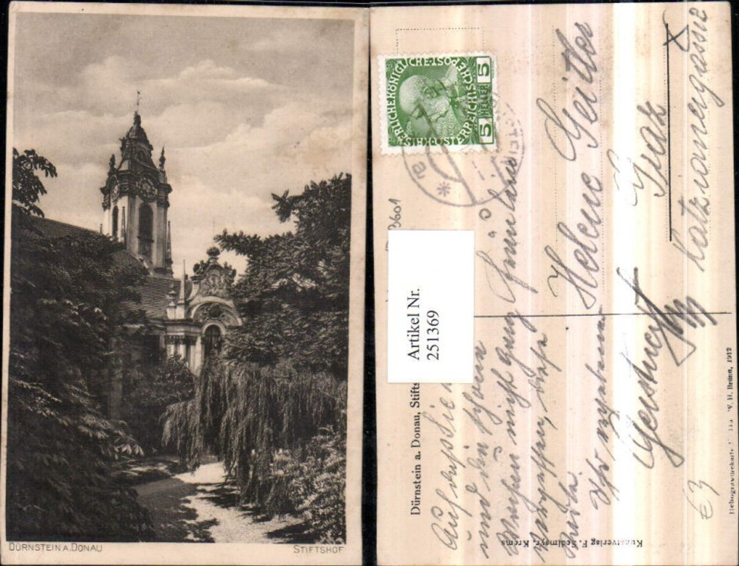 251369,Dürnstein an d. Donau Stiftshof Stift Kirche