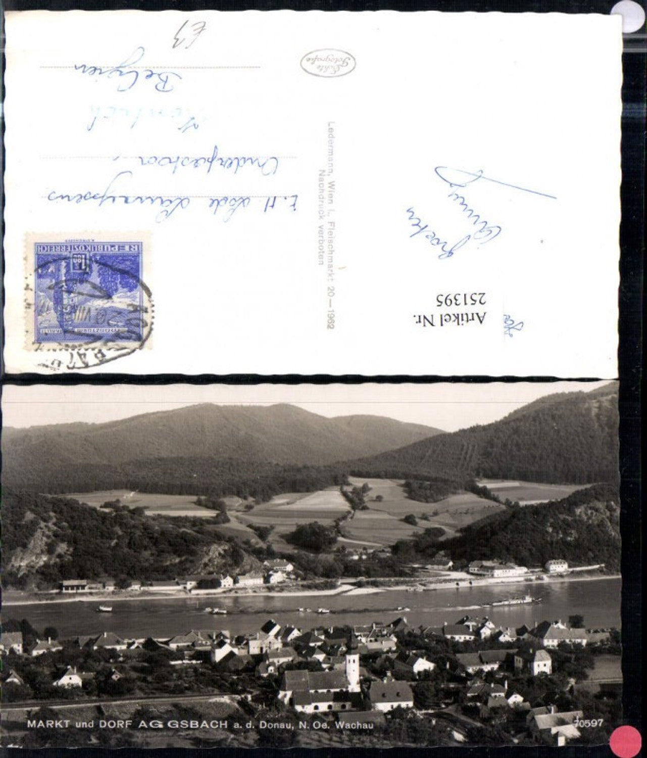 251395,Markt und Dorf Aggsbach an d. Donau Totale in d. Wachau