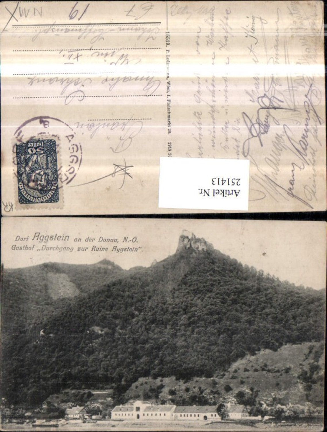 251413,Dorf Aggstein an d. Donau Gasthof Durchgang zur Ruine Aggstein