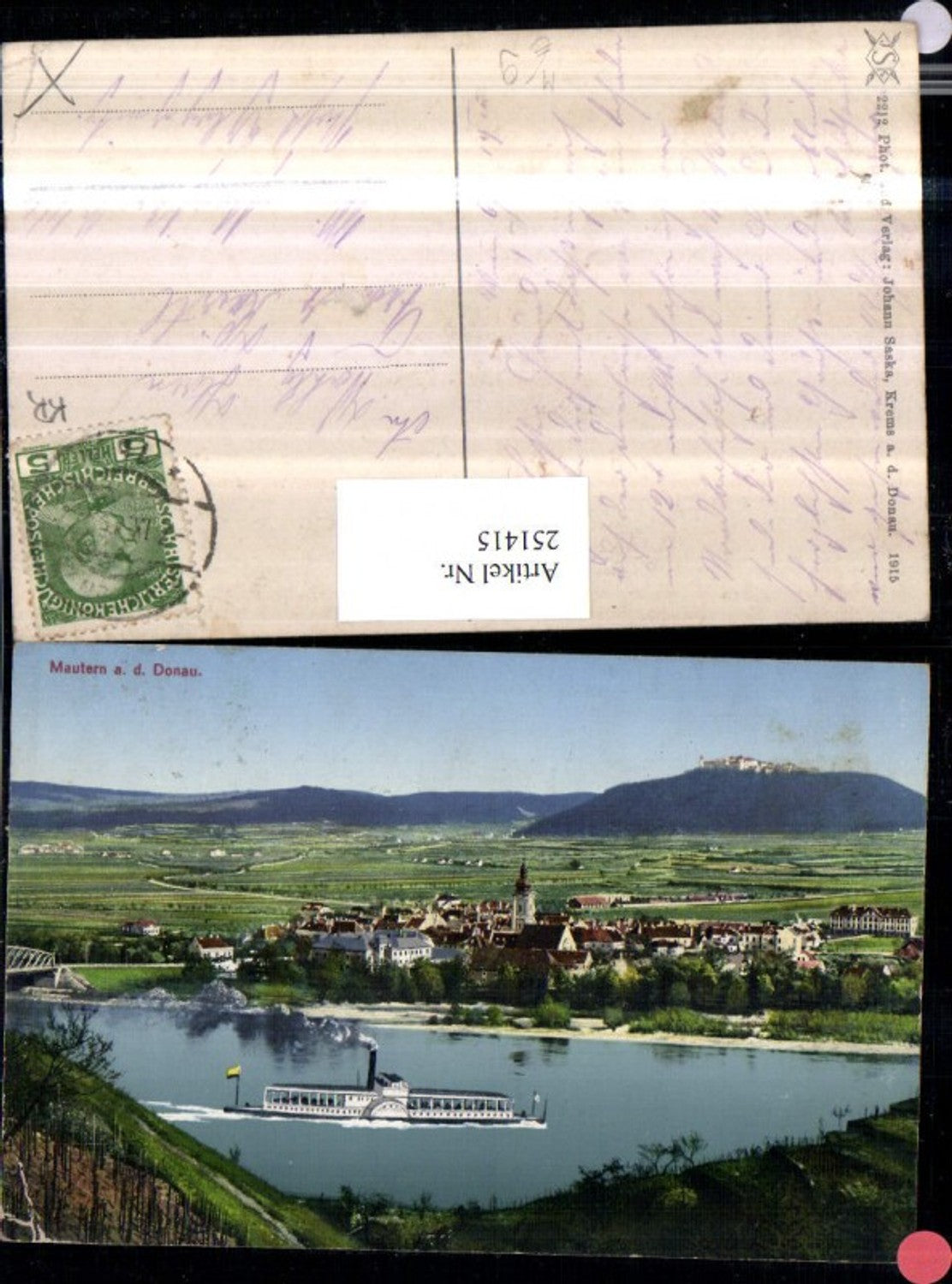 251415,Mautern an d. Donau Totale Dampfer