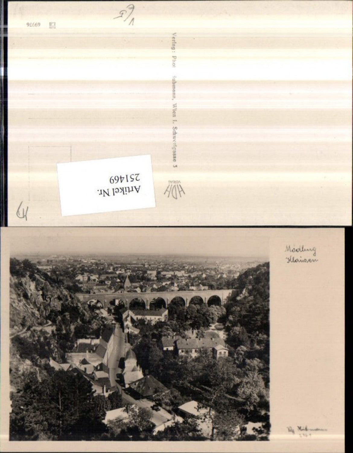 251469,Mödling Klausen Totale Viadukt Brücke pub Foto Hubmann 2361