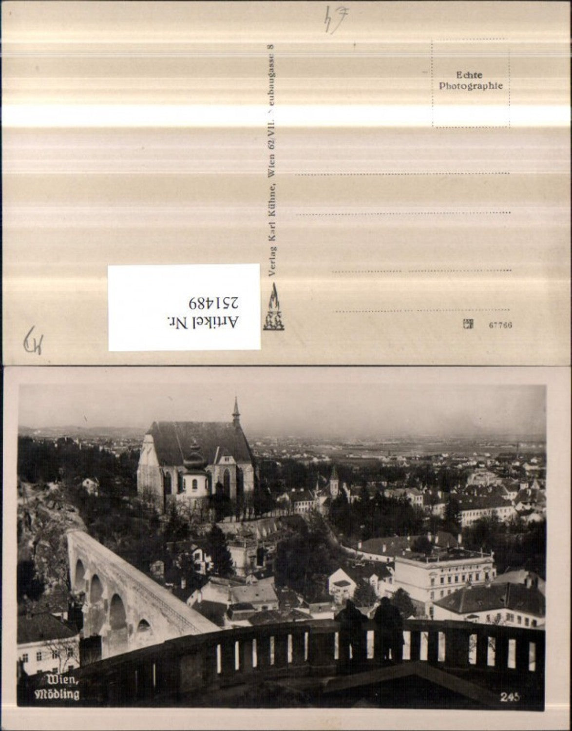 251489,Mödling Totale Kirche Viadukt Brücke