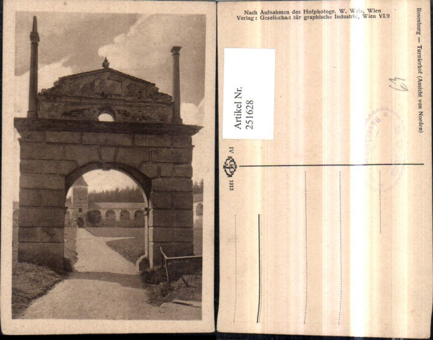 251628,Rosenburg Schloss Turnierhof Durchgang
