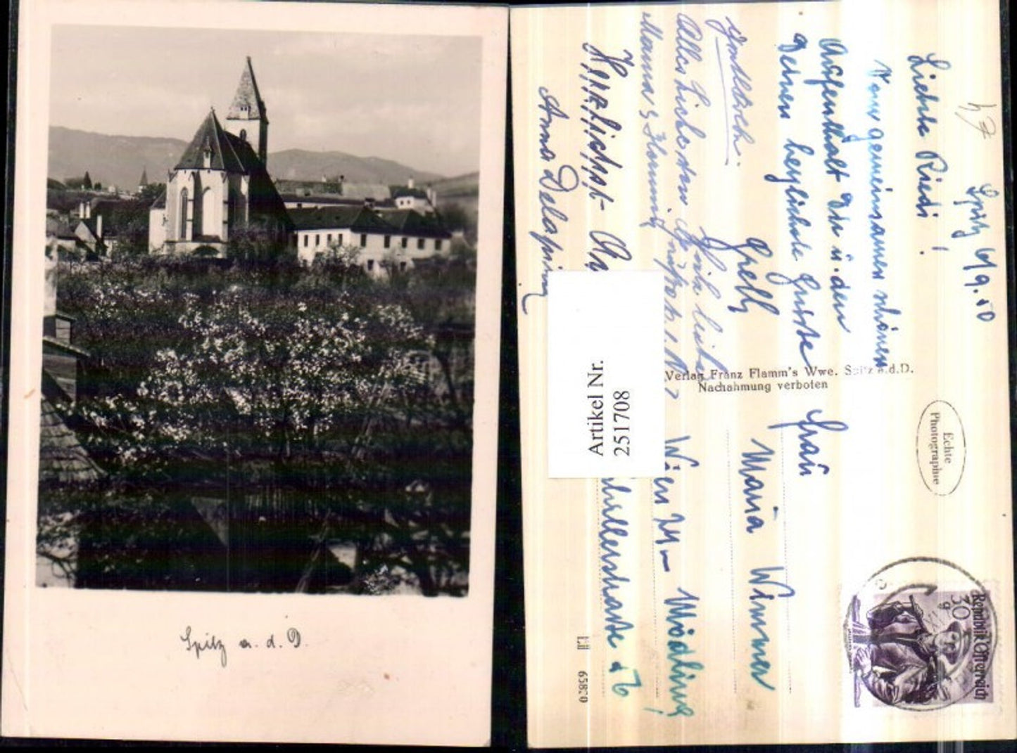 251708,Spitz an d. Donau Motiv Kirche