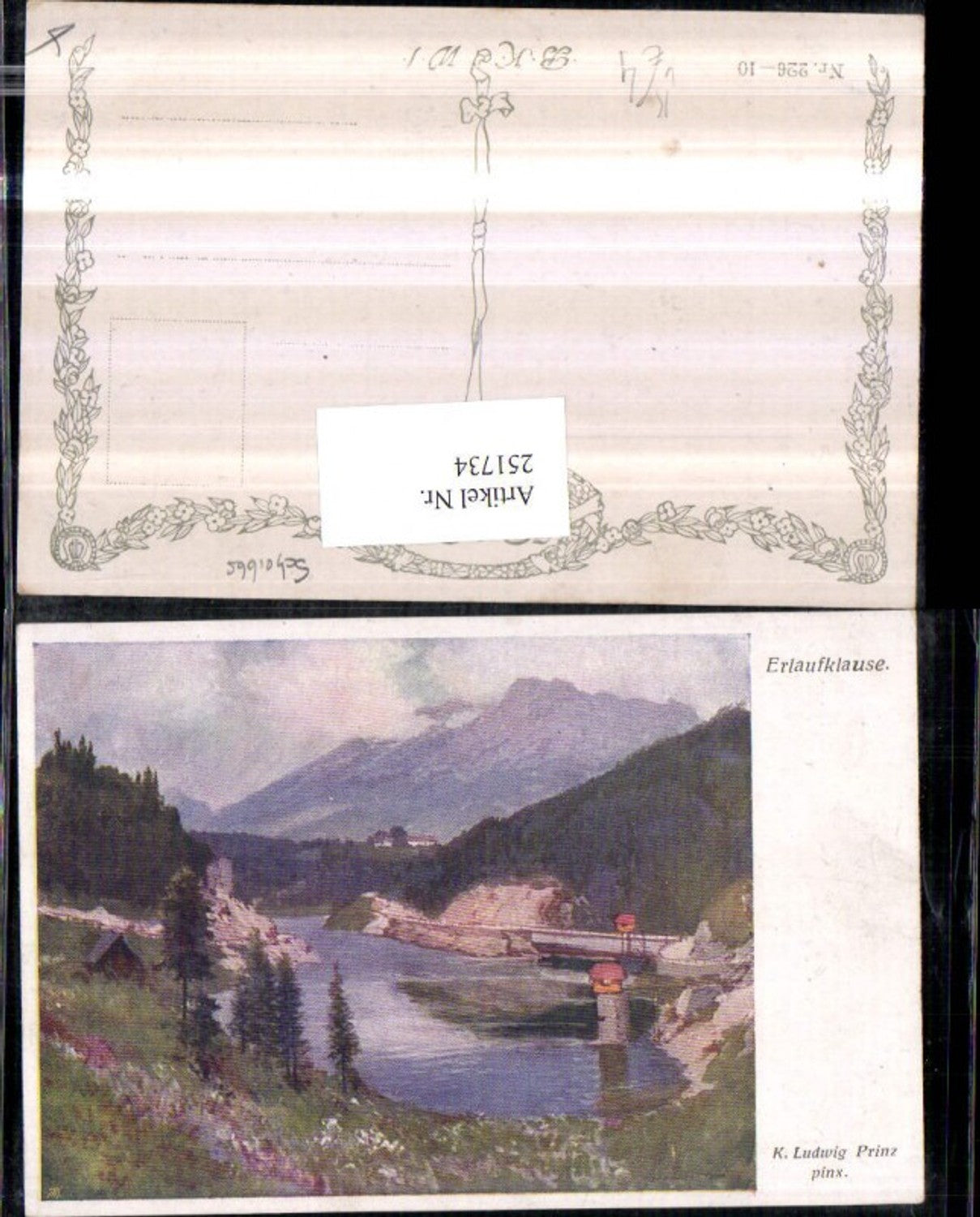 251734,Künstler AK Karl Ludwig Prinz Erlaufklause Partie b. Mitterbach pub Brüder Kohn B.K.W.I. 226/10