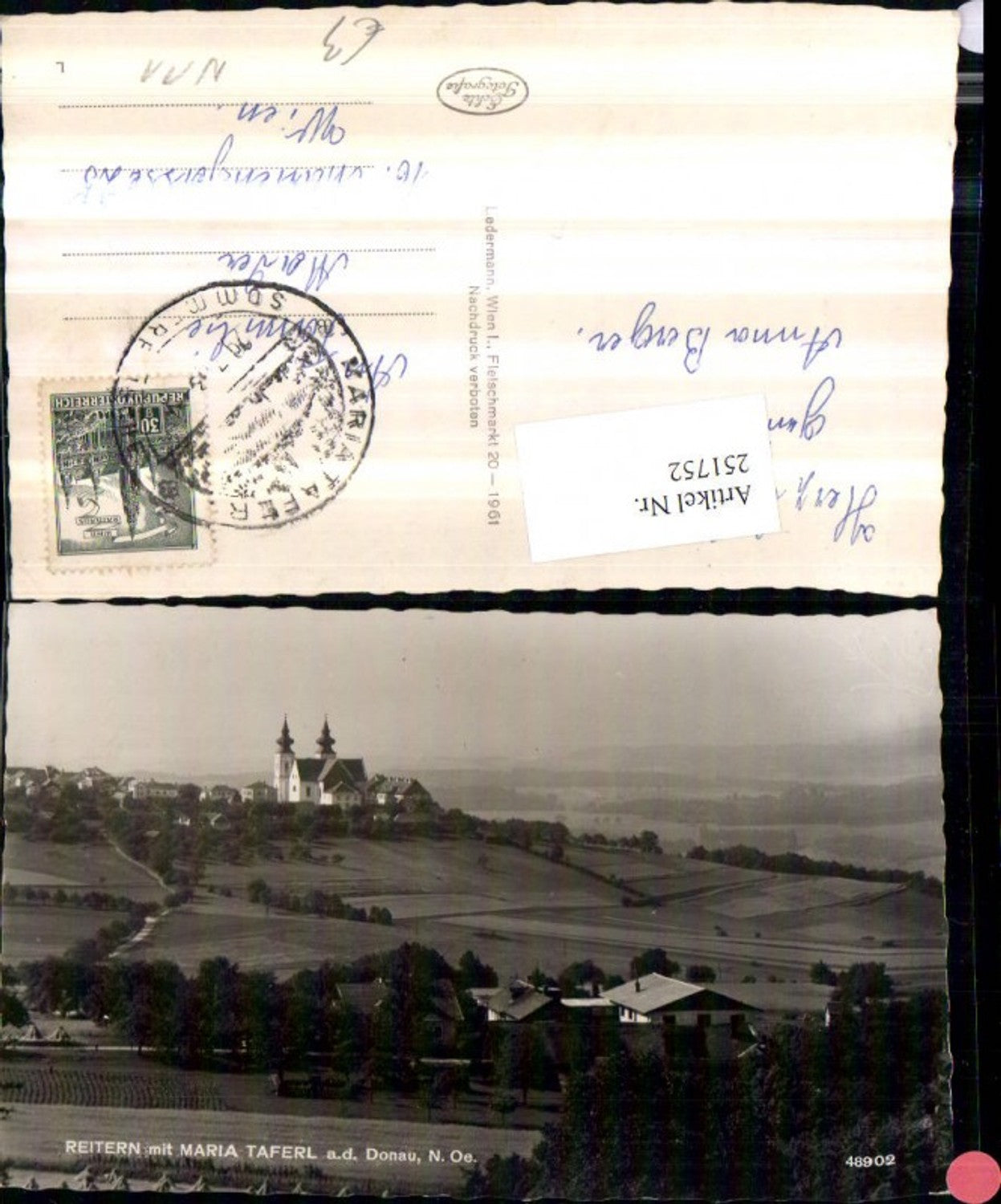 251752, Reitern m. Maria Taferl an d. Donau partial view
