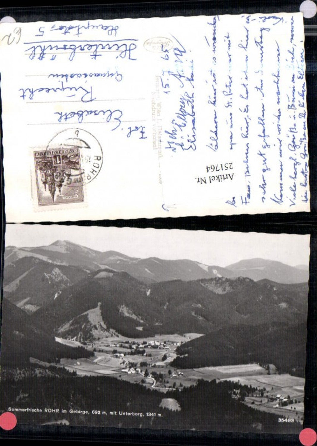 251764, Rohr im Gebirge Totale m. Unterberg