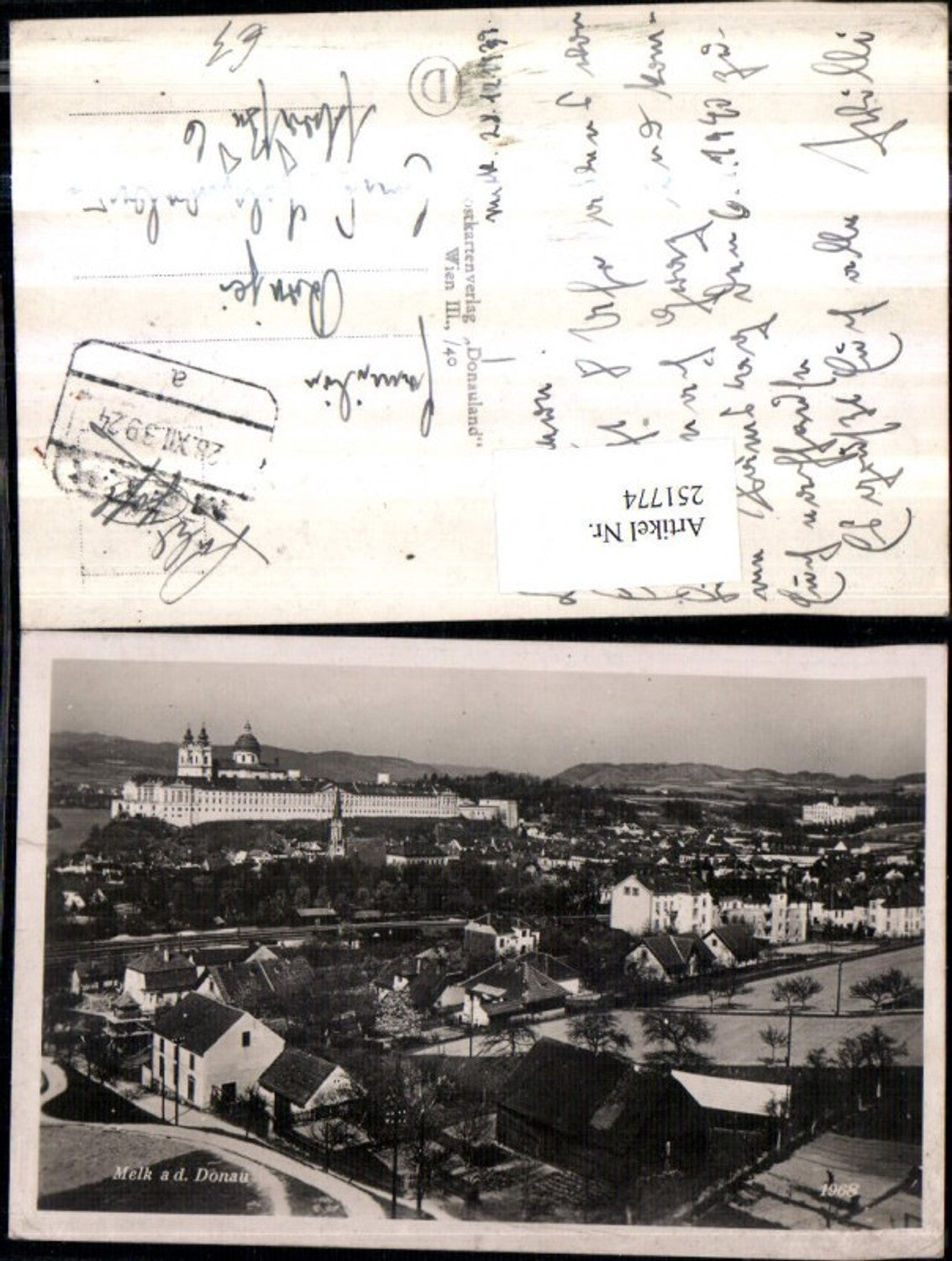 251774, Melk an d. Danube long shot with pen