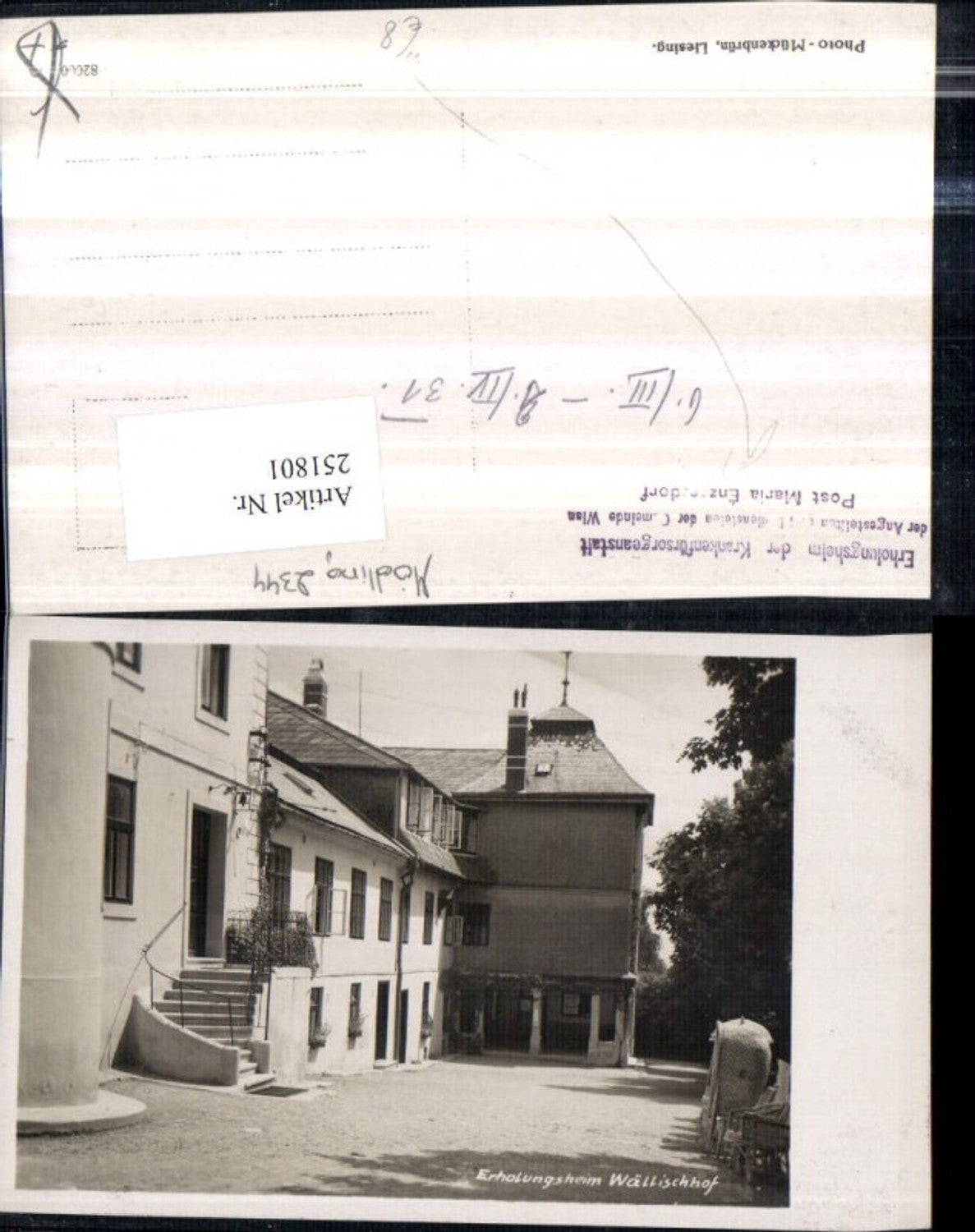 251801,Maria Enzersdorf Erholungsheim Wällischhof