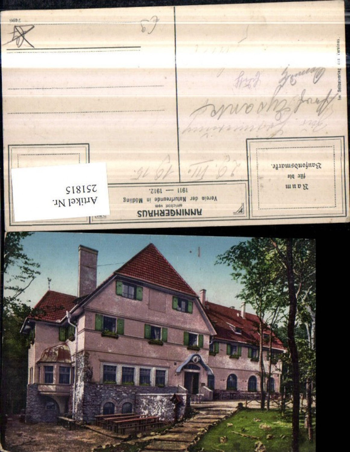 251815,Anningerhaus Schutzhaus b. Mödling