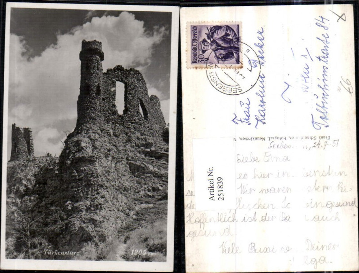 251839,Türkensturz Ruine b. Seebenstein