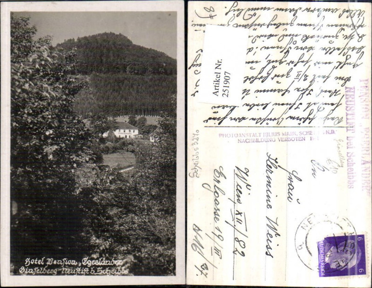 251907,Hotel Pension Egerländer Ginselberg Neustift b. Scheibbs