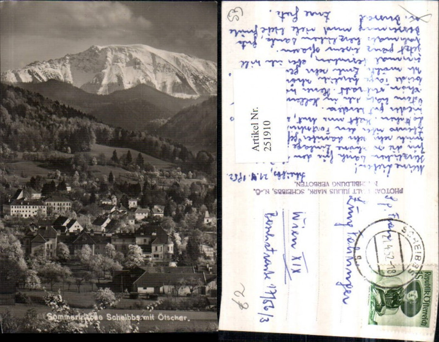 251910,Scheibbs Teilansicht m. Ötscher