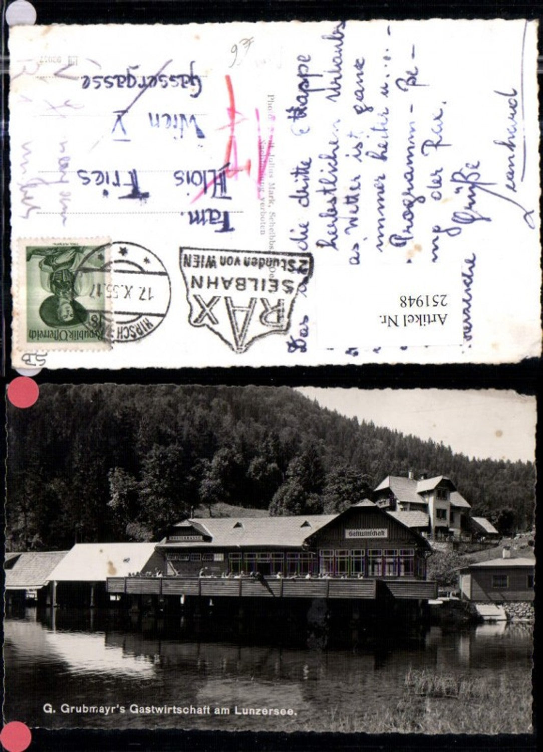 251948,G. Grubmayrs Gastwirtschaft am Lunzersee b. Lunz
