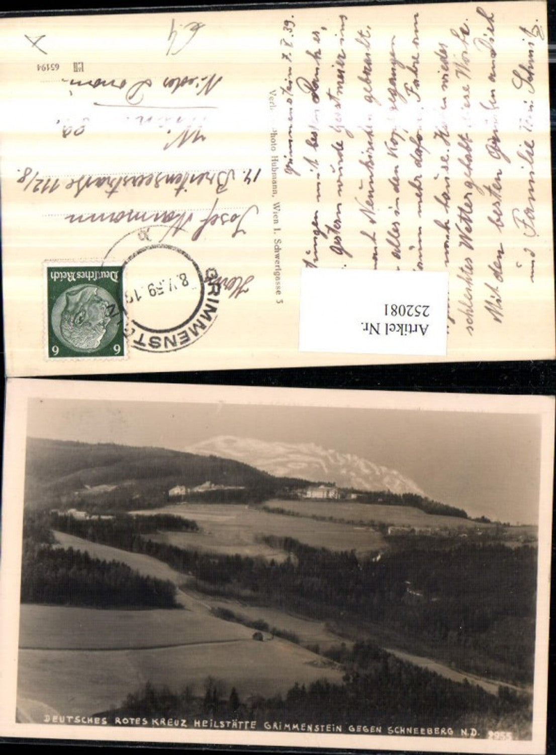 252081,Deutsches Rotes Kreuz Heilstätte Grimmenstein geg. Schneeberg