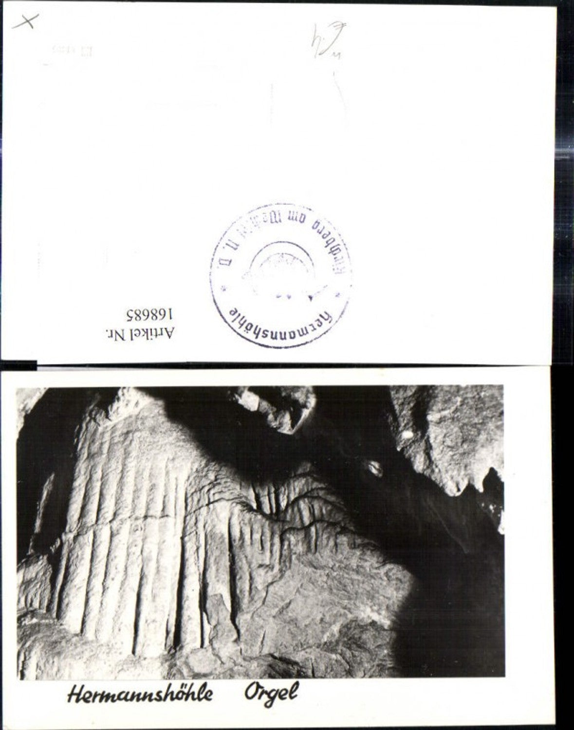 168685,Foto Ak Hermannshöhle Orgel b. Kirchberg a. Wechsel