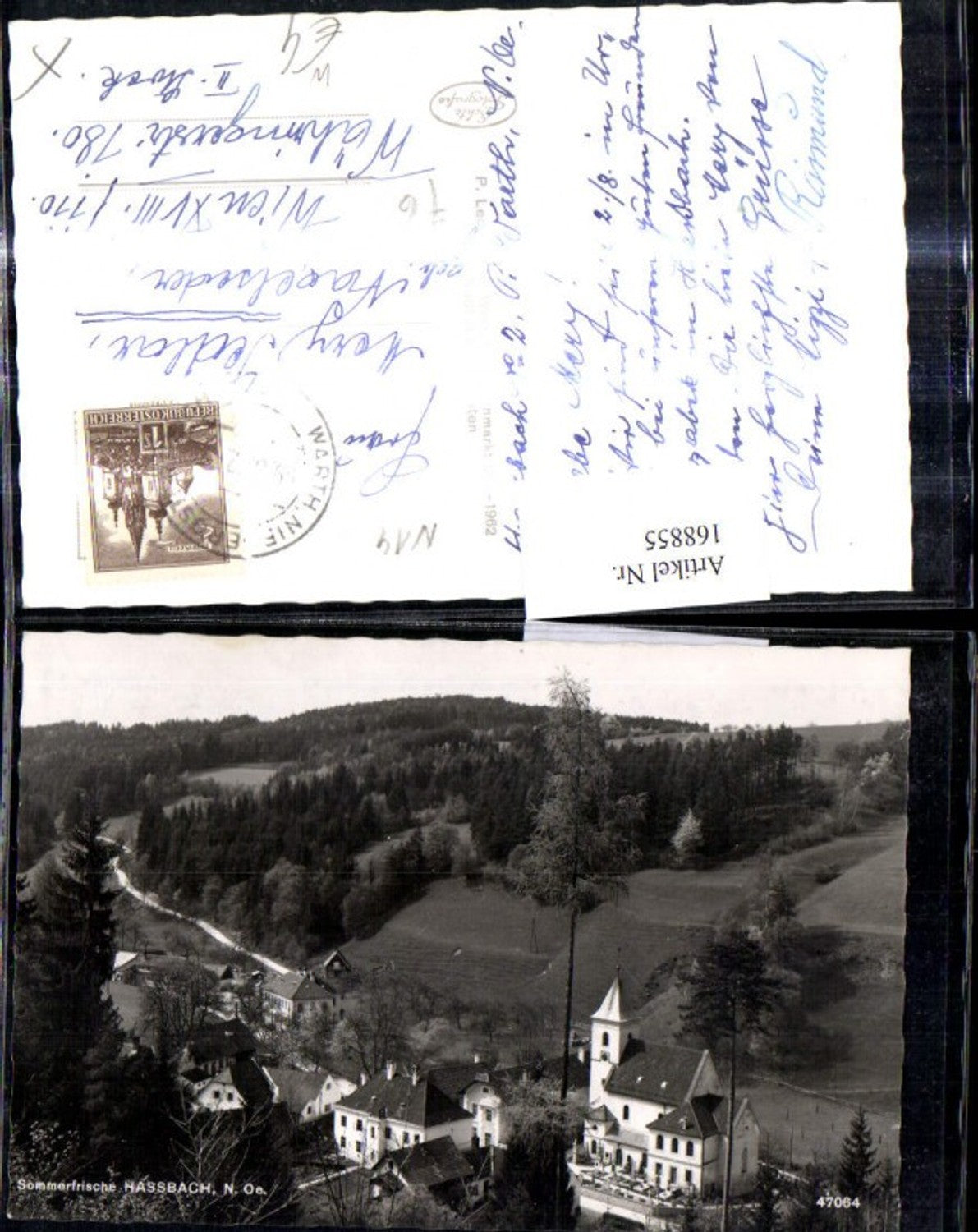 168855,Foto Ak Hassbach b. Warth Ansicht